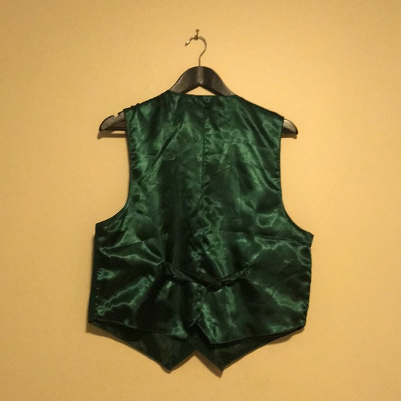 Genuine Leather Emerald Green Vest - Picture 7 of 9